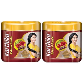 Karthika Shikakai Powder, 180gm (Pack of 2)