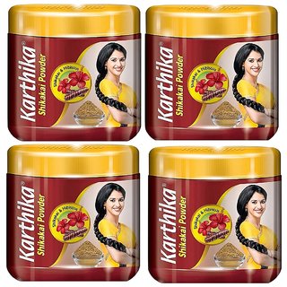 Karthika Shikakai Powder, 180gm (Pack of 4)
