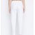 Camellias White Cotton Pant for Women