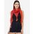Get Wrapped Silk Square Red Scarves In Shaded Colors