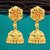 Traditional 1gm gold and micron plated  jhumkis