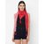 Get Wrapped Silk Square & a Polyester Embroidered Scarves - Combo Pack of 2