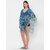 Get Wrapped Polyester Printed Multicolor Beach Cover-Up Dress With Border Print