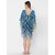 Get Wrapped Polyester Printed Multicolor Beach Cover-Up Dress With Border Print