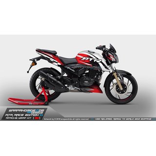 Buy TVS Apache RTR 160 / 200 4V Race Series Full Body Wrap Decal ...