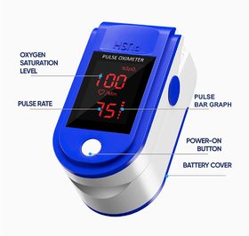 Scorpion P-01 Pulse Oximeter - Blue. Powerful DURACELL Battery Inside. 9 Month Warranty. 98 Accurate Pulse Oximeter.