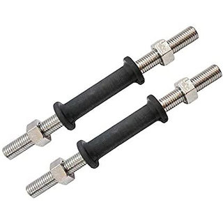 Scorpion 12 Dumbbell Rod with Rubber Grip x 2 Pcs, for Home Gym Exercise, Fitness and Commercial Use