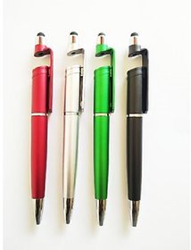 Mobile Holder 3 In 1 Ball Pen Multi-Function Pen (Pack Of 4)