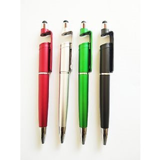 Mobile Holder 3 In 1 Ball Pen Multi-Function Pen (Pack Of 4)