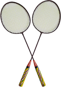 Scorpion Set of Sigma Badminton Rackets, Pair of Rackets, Lightweight  Sturdy, for Professional  Beginner Players