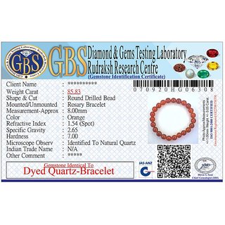 KESAR ZEMS Hakik Agate Ruby Colour Stretchable Bracelet With Seven Chakra Stone For Unisex (10 x 2 x 1 CM)