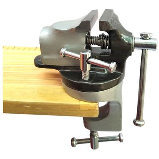 Scorpion-Table Vice Clamp Type Revolving 32 mm (1-1/4 inch) Cast Iron Professional Table Baby Vice Clamp Type