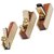 Micro Mini Brass Hand Plane Set Wood Finish Planer Hobby Craft Set of 3 pc