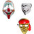 Premium White Plastic V for Vendetta Comic Anonymous Guy, Joker  Pirate's  Face Mask For Men  Women, Set of 3 (St