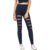 Stretchable Women's / Girl's Blue Cut Out Skinny Casual Leggings Tight's  Gym Wear Yoga Wear Sport's Wear