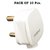 Candle 16 Amp. Unbreakable 3 Pin Plug Top Pack Of 10 Pcs.