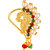 Vighnaharta Gold Plated with Peals Alloy Maharashtrian banu Nath Nathiya./ Nose Pin for women VFJ1005NTH-TAR