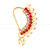 Vighnaharta Gold Plated with Peals Alloy Maharashtrian Nath Nathiya./ Nose Pin for women VFJ1010NTH-TAR