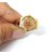 Ashtadhatu Gold Shree Yantra Ring For Men And Woman In Size 24  For  Health, Wealth And Prosperity