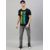 Odoky Men Black Round Neck T-Shirt