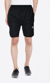 VANTAR Solid Men Black Bermuda Shorts
