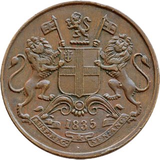 one quarter anna 1835