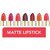 Lotus up Makeup Pure Matte Lip Color Multicolor Shades (pack of 4 different shades)