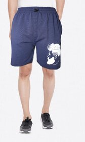 VANTAR Printed Men Dark Blue Night Shorts