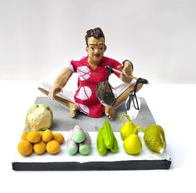 simonart and printing vegetable seller