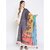 Get Wrapped Multicolour Digital Dupatta with Fancy Tassels for Women - Combo Pack of 2