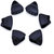 Sukkhi Lavish Butterfly Hair Clip Mat Hair Accessories for Women and Girl (Pack of 6) (Size: S)