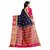 Sachet Impex Kanjiwaram Silk Saree With Contract Blouse