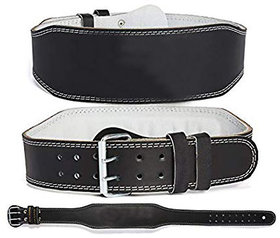 Scorpion Leather Weight Lifting Belt Body Fitness Gym Back Support (Large-Size)