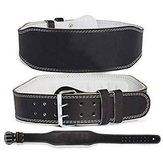 Scorpion Leather Weight Lifting Belt Body Fitness Gym Back Support (Large-Size)