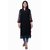 WOMEN'S LUCKNOWI CHIKAN EMBROIDERY FRONT OPEN KURTI (LONG)