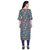 BLANCORA Women Floral Print Keyhole Neck Straight Kurta