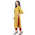 BLANCORA Women Floral Print Keyhole Neck Straight Kurta