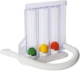 PHYSEMO Spirometer for Deep Breathing Lung Exerciser Respirometer Hygienic Washable  Portable Respiratory Exerciser.