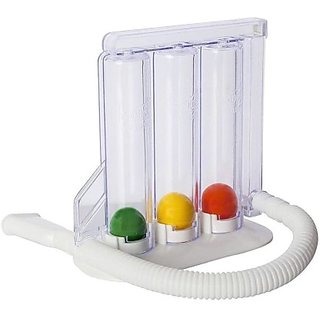 PHYSEMO Spirometer for Deep Breathing Lung Exerciser Respirometer Hygienic Washable  Portable Respiratory Exerciser.