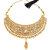 Sukkhi Glossy Gold Plated LCT Stone Choker Necklace Set for Women