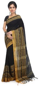 Kakali Saree Black Cotton Saree