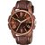 HRV Men's Round Dial Brown Strap Analog Watch