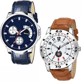 HRV Men's Round Dial Multi Strap Analog Watch