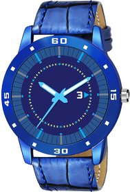HRV Men's Round Dial Blue Strap Analog Watch