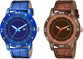 HRV Men's Round Dial Multi Strap Analog Watch