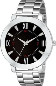 HRV Men's Round Dial Silver Strap Analog Watch