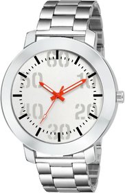 HRV Men's Round Dial Silver Strap Analog Watch