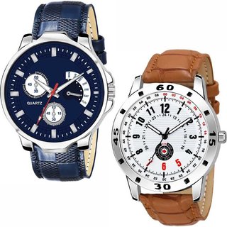 HRV Men's Round Dial Multi Strap Analog Watch