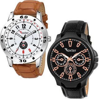 HRV Men's Round Dial Multi Strap Analog Watch