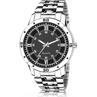 HRV Men's Round Dial Silver Strap Analog Watch